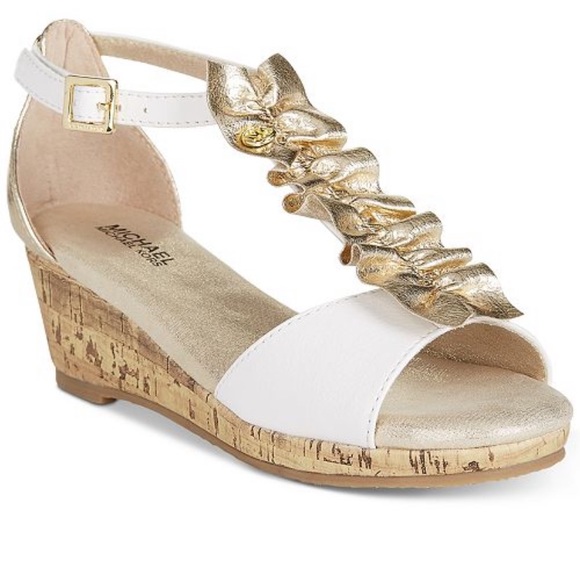 Michael Kors Other - 🌺HOST PICK!🌺 MICHAEL KORS Cate Nicki Wedges Girls Size 4